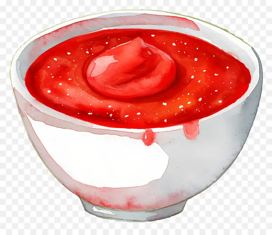 Ketchup Bowl，صلصة حمراء PNG