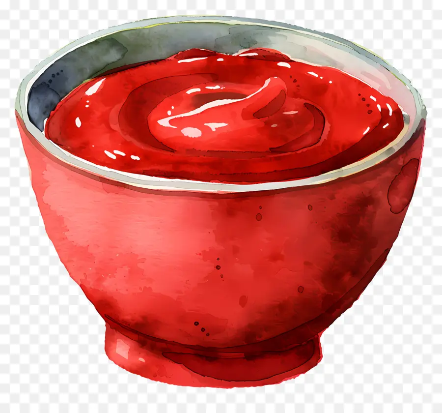 وعاء الكاتشب，صلصة حمراء PNG