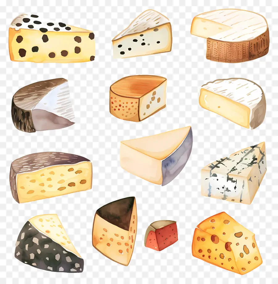 الجبن，أنواع الجبن PNG