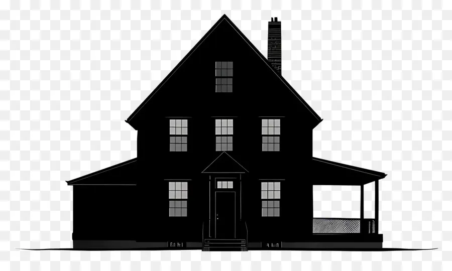 البيت صورة ظلية，البيت PNG