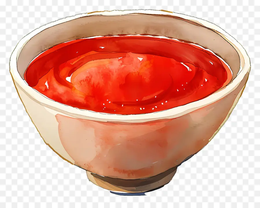 Ketchup Bowl，صلصة حمراء PNG