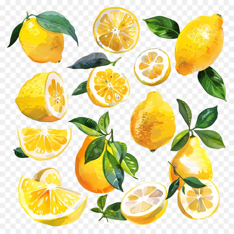 الليمون，الليمون الأصفر PNG