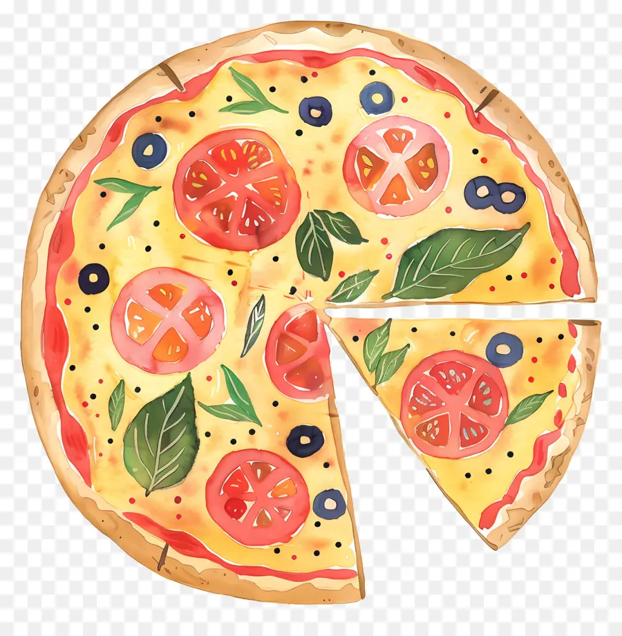 البيتزا，لوحة البيتزا PNG