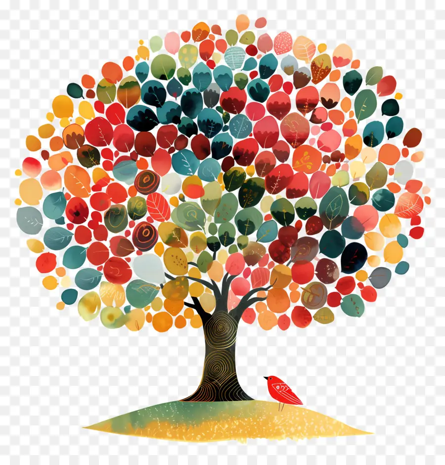 شجرة الحياة，شجرة ملونة PNG