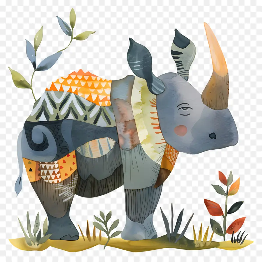 وحيد القرن，الحيوانات الكبيرة PNG
