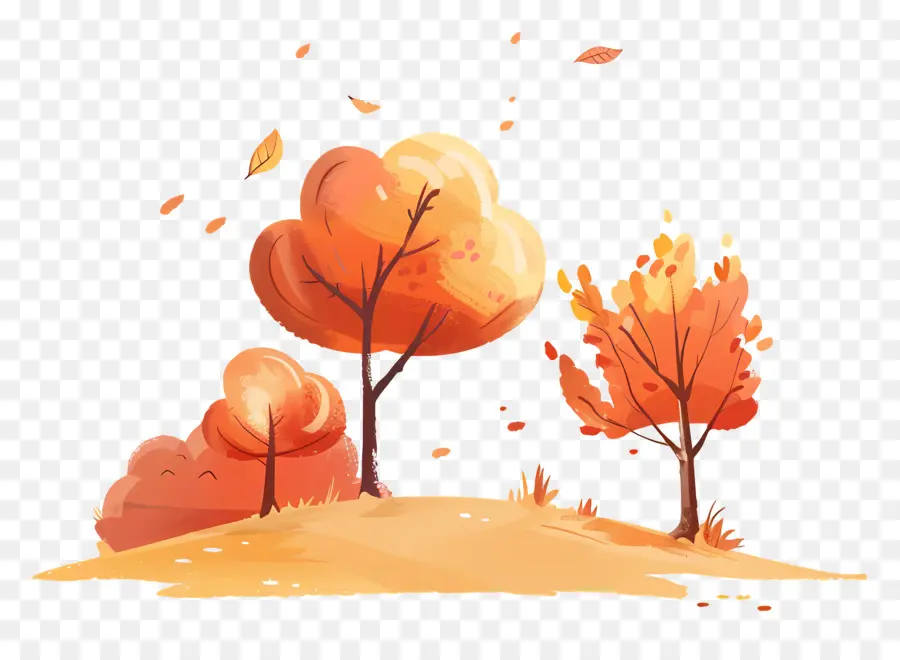 أوراق الشجر الخريف，الخريف PNG