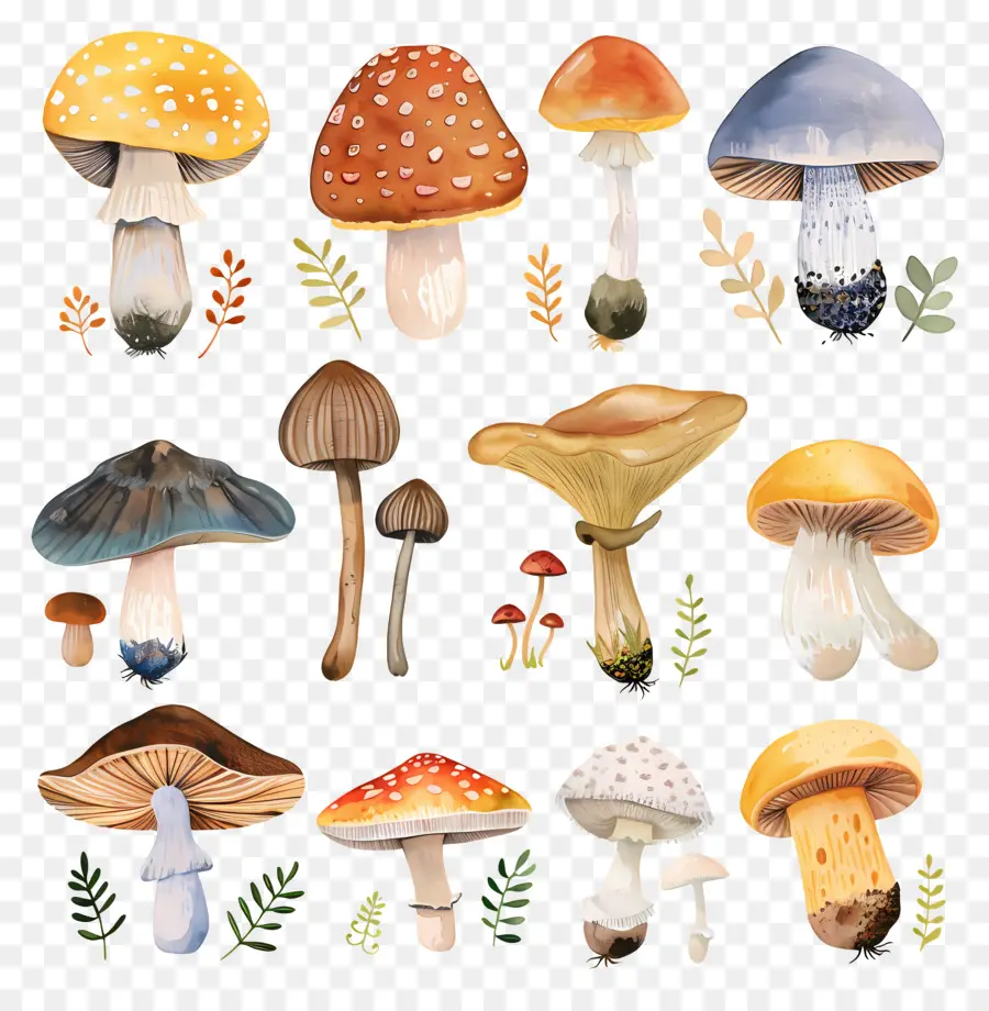 الفطر，Toadstools PNG