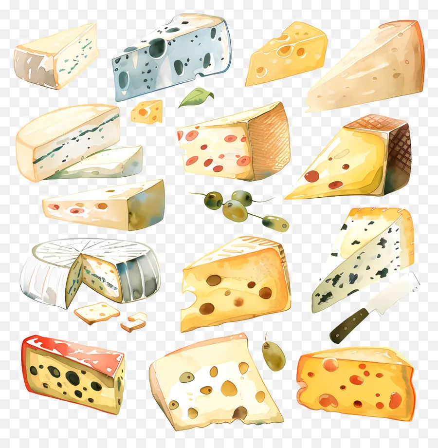 الجبن，أصناف الجبن PNG
