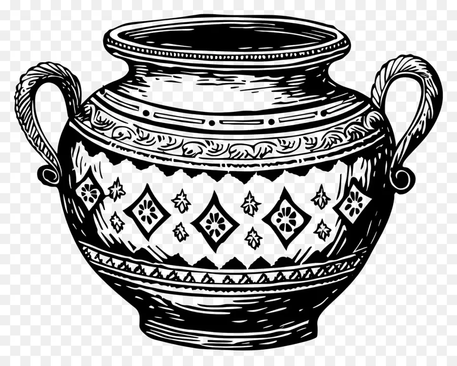 وعاء，مزهرية أثرية PNG