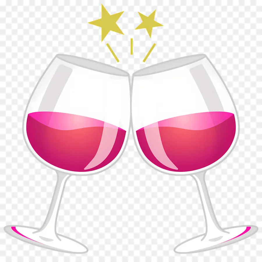 النبيذ الزجاج，النبيذ الوردي PNG