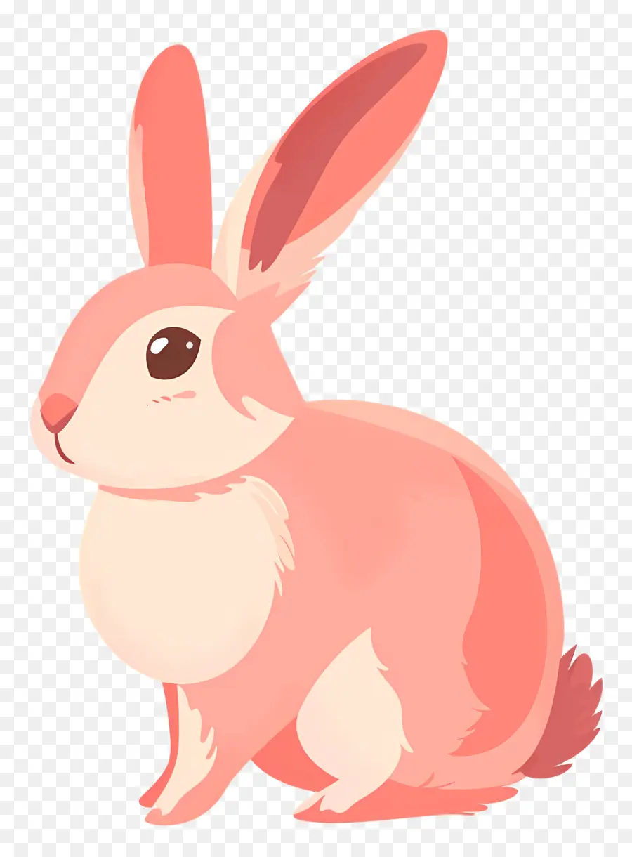 أرنب لطيف，الأرنب الوردي PNG