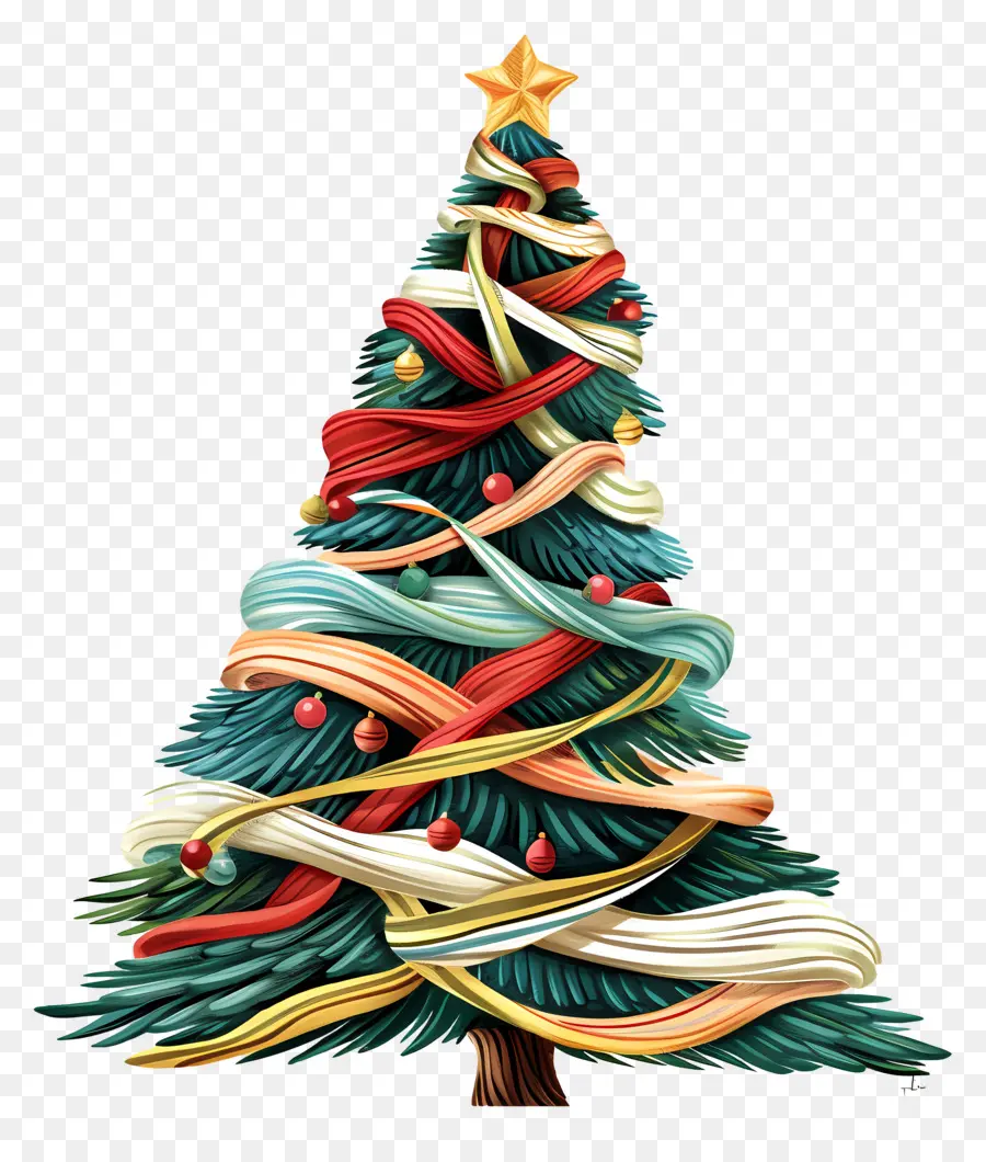 شجرة عيد الميلاد，الشريط PNG