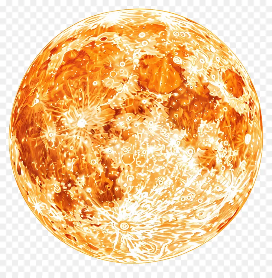 البرتقال القمر，البدر PNG