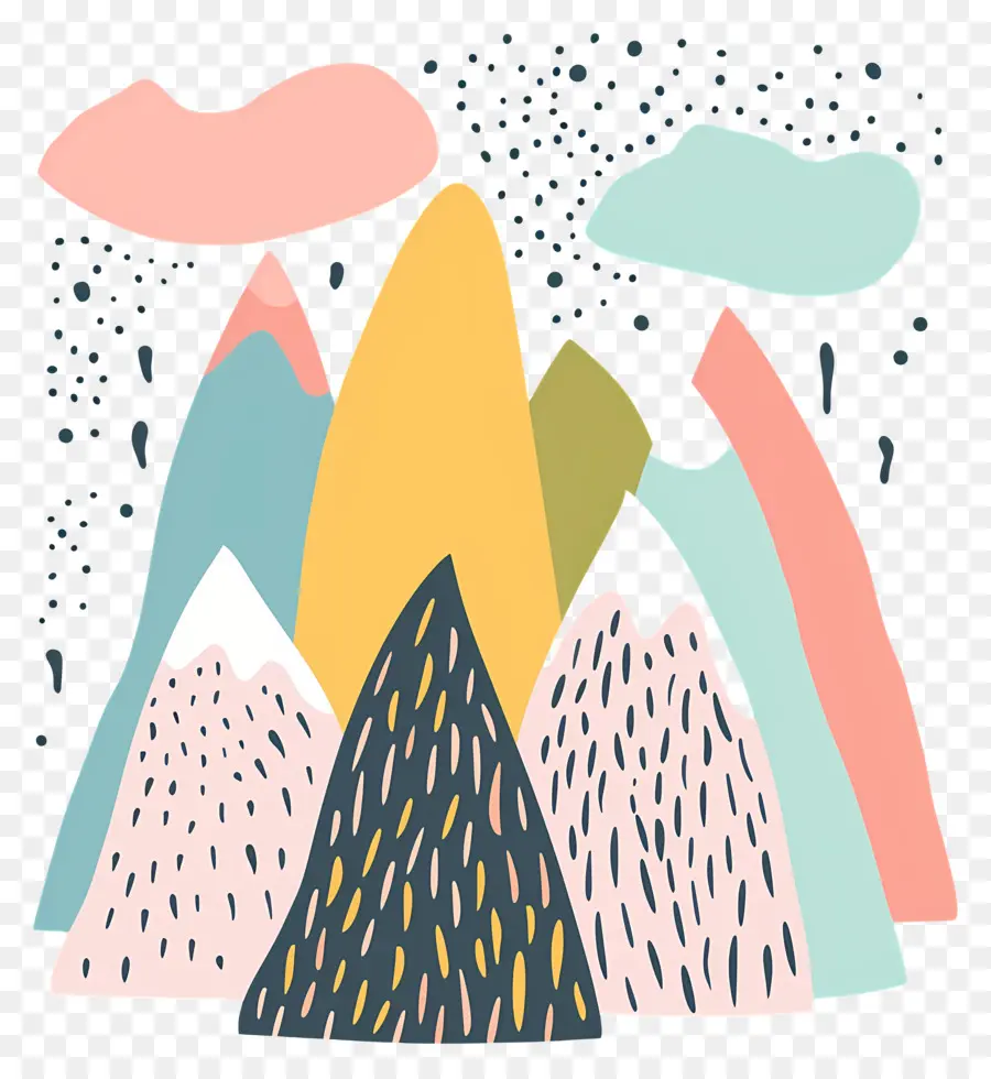 Doodle Mountain，الجبال PNG