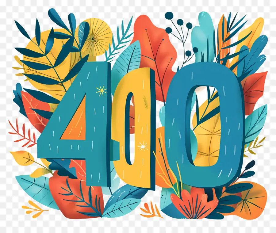 رقم 400，أوراق PNG