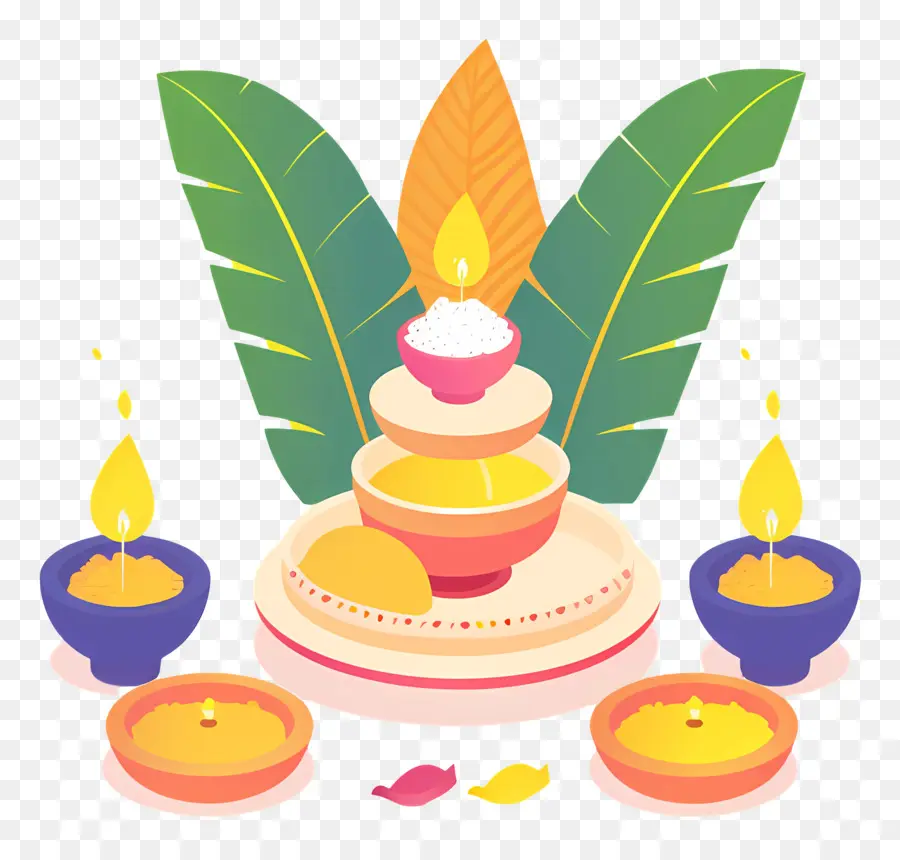 Onam عيد，الشموع PNG