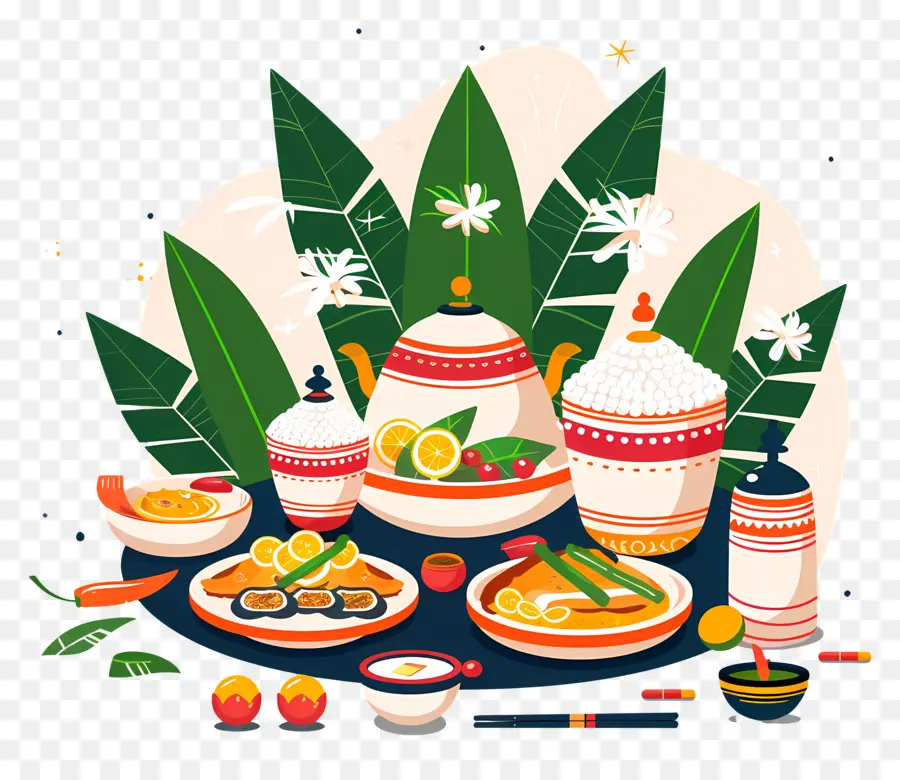 Onam عيد，المأكولات الآسيوية PNG