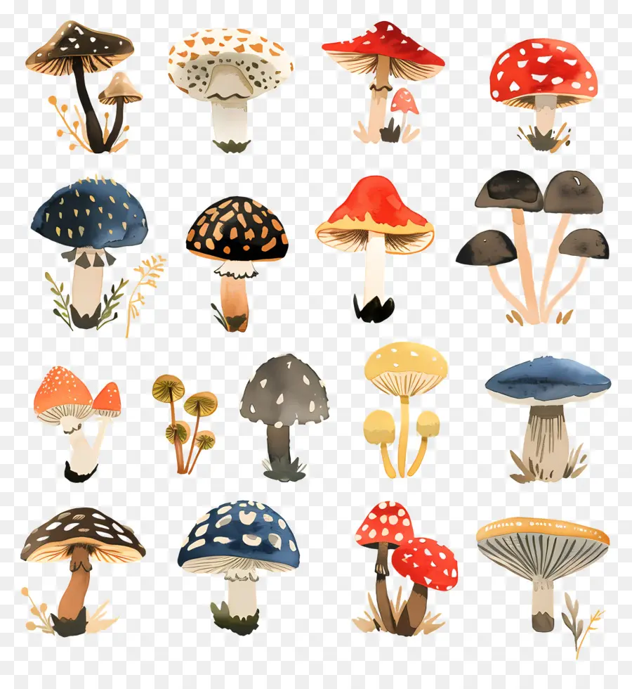 الفطر，Toadstools PNG