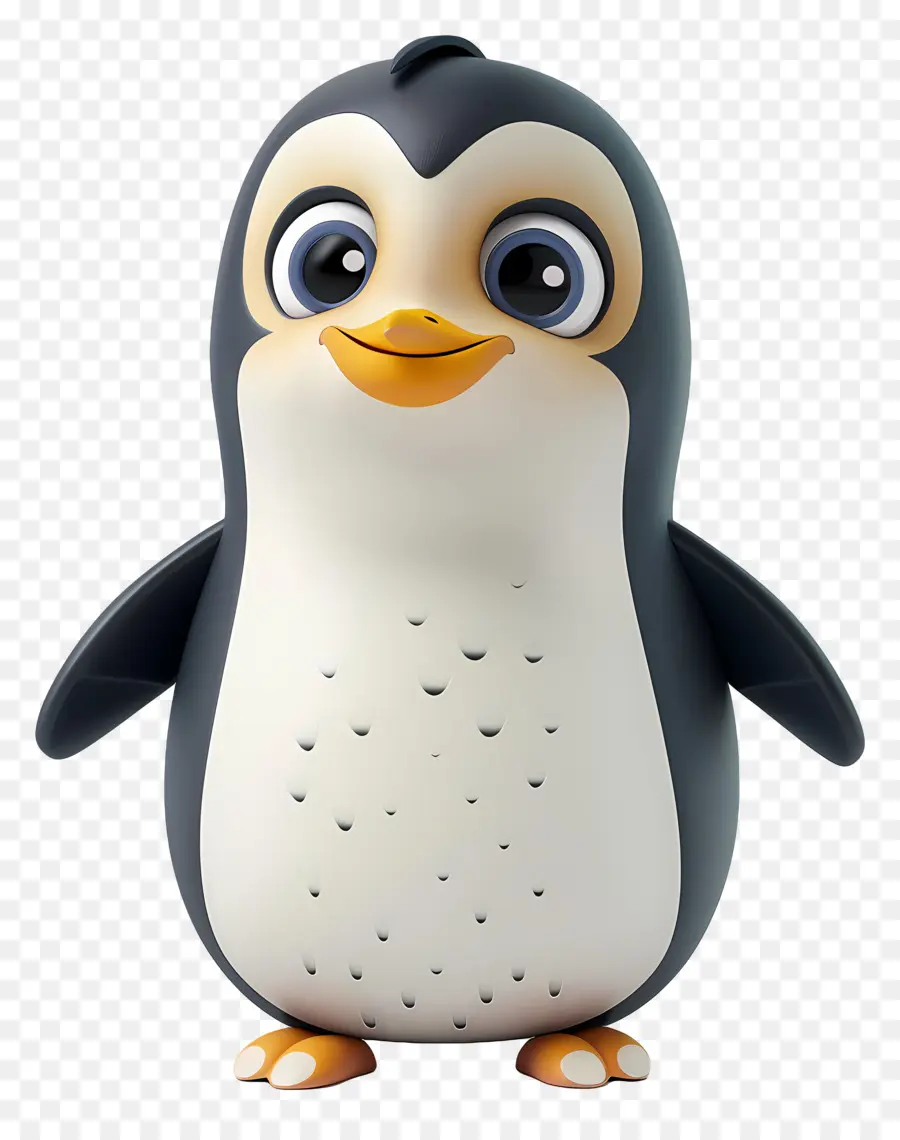 3d Little Penguin，الكرتون البطريق PNG