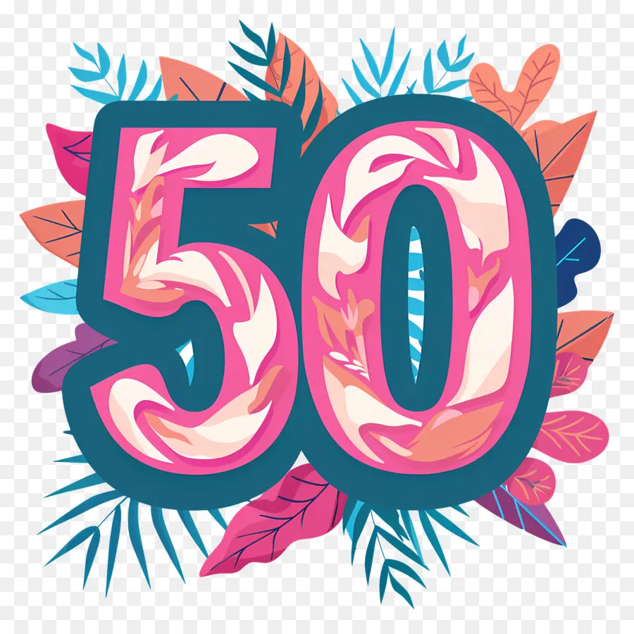 عدد 50，الذكرى ال50 PNG