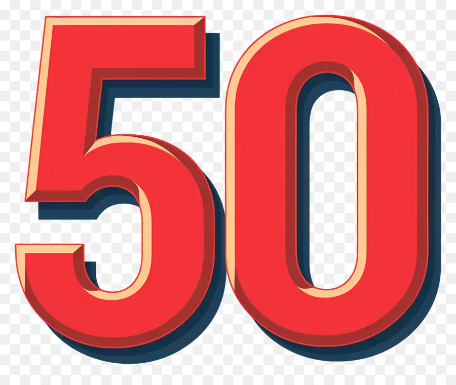 عدد 50，عيد ميلاد 50 PNG