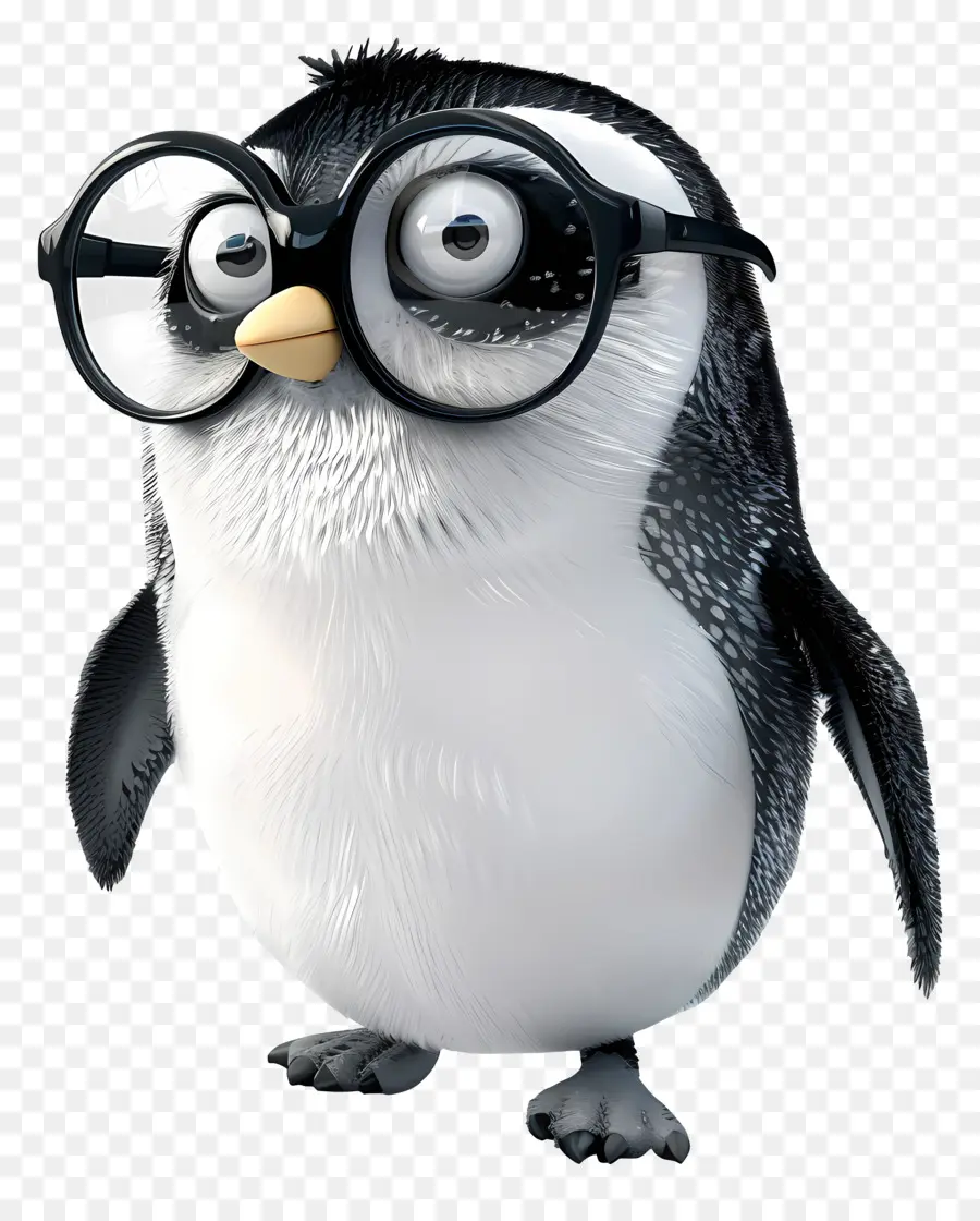 3d Little Penguin，الكرتون البطريق PNG