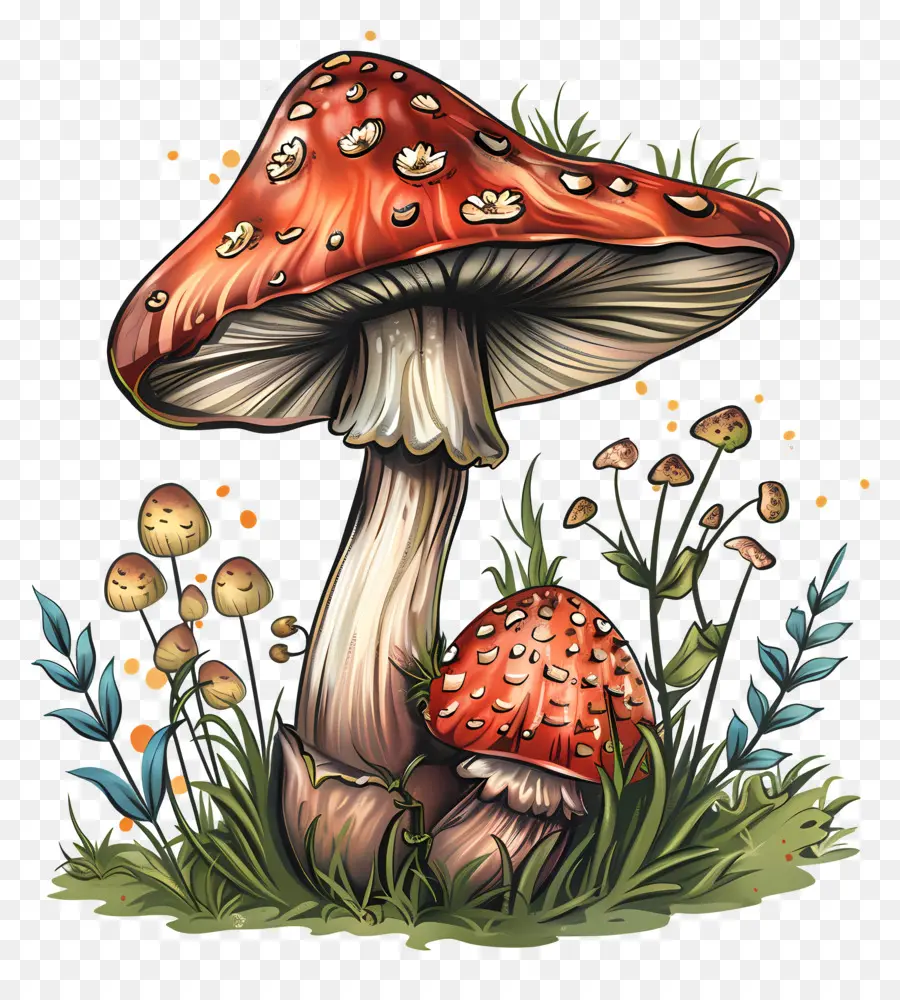 فطر الخيال，Toadstools PNG