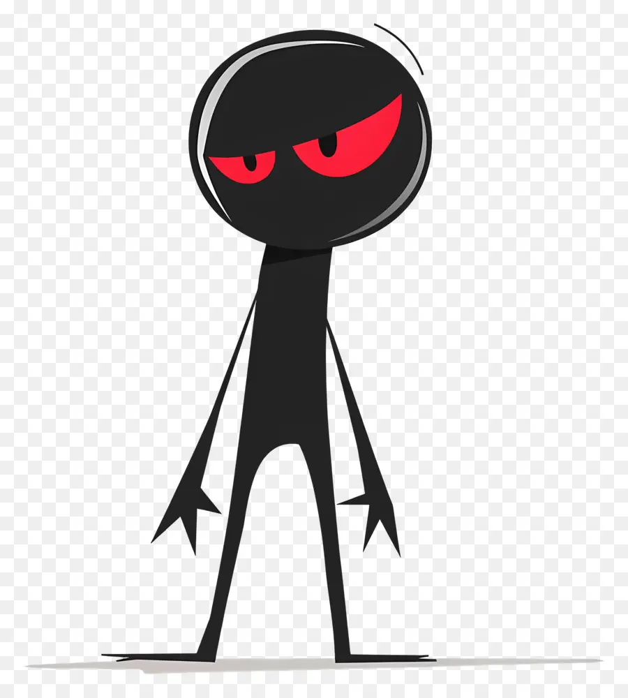 Stickman غاضب，شخصية للرسوم المتحركة PNG