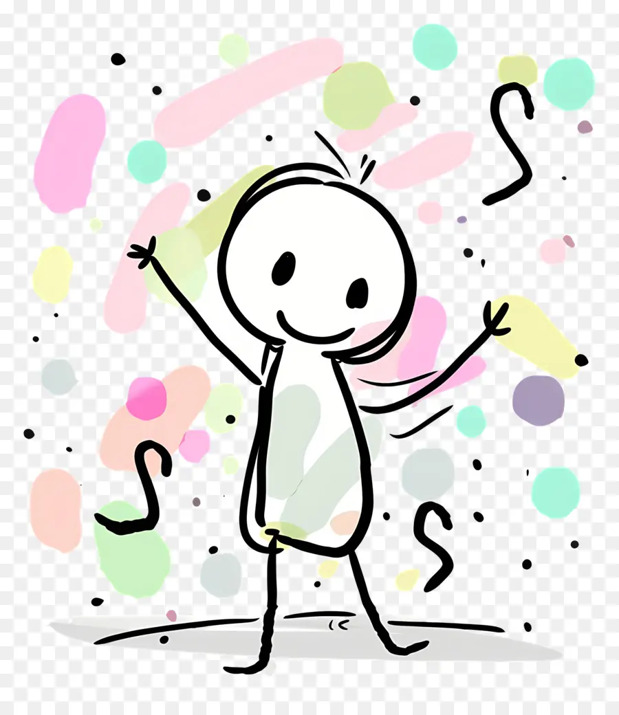 رقص Stickman，الكرتون PNG