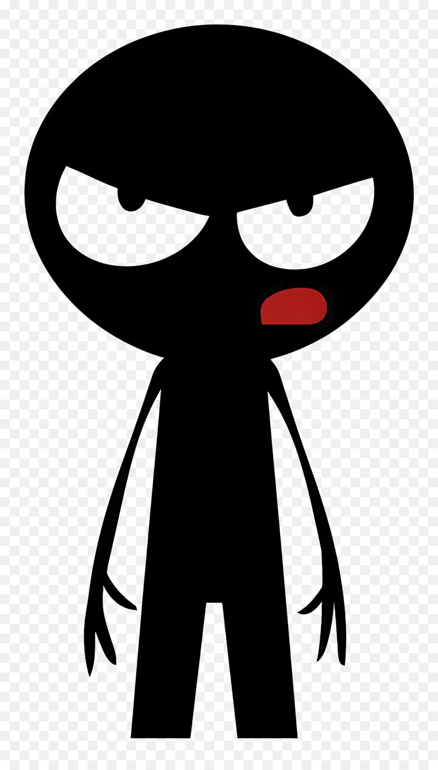 Stickman غاضب，شخصية للرسوم المتحركة PNG