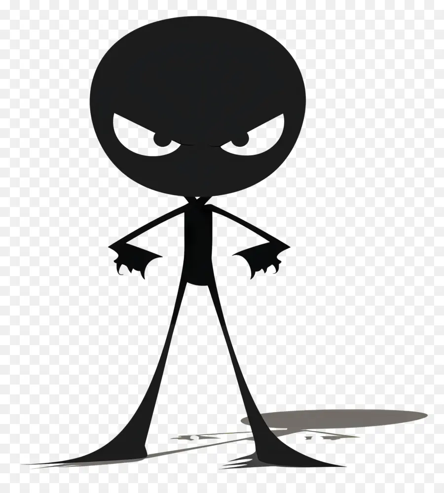 Stickman غاضب，رجل أعمال PNG