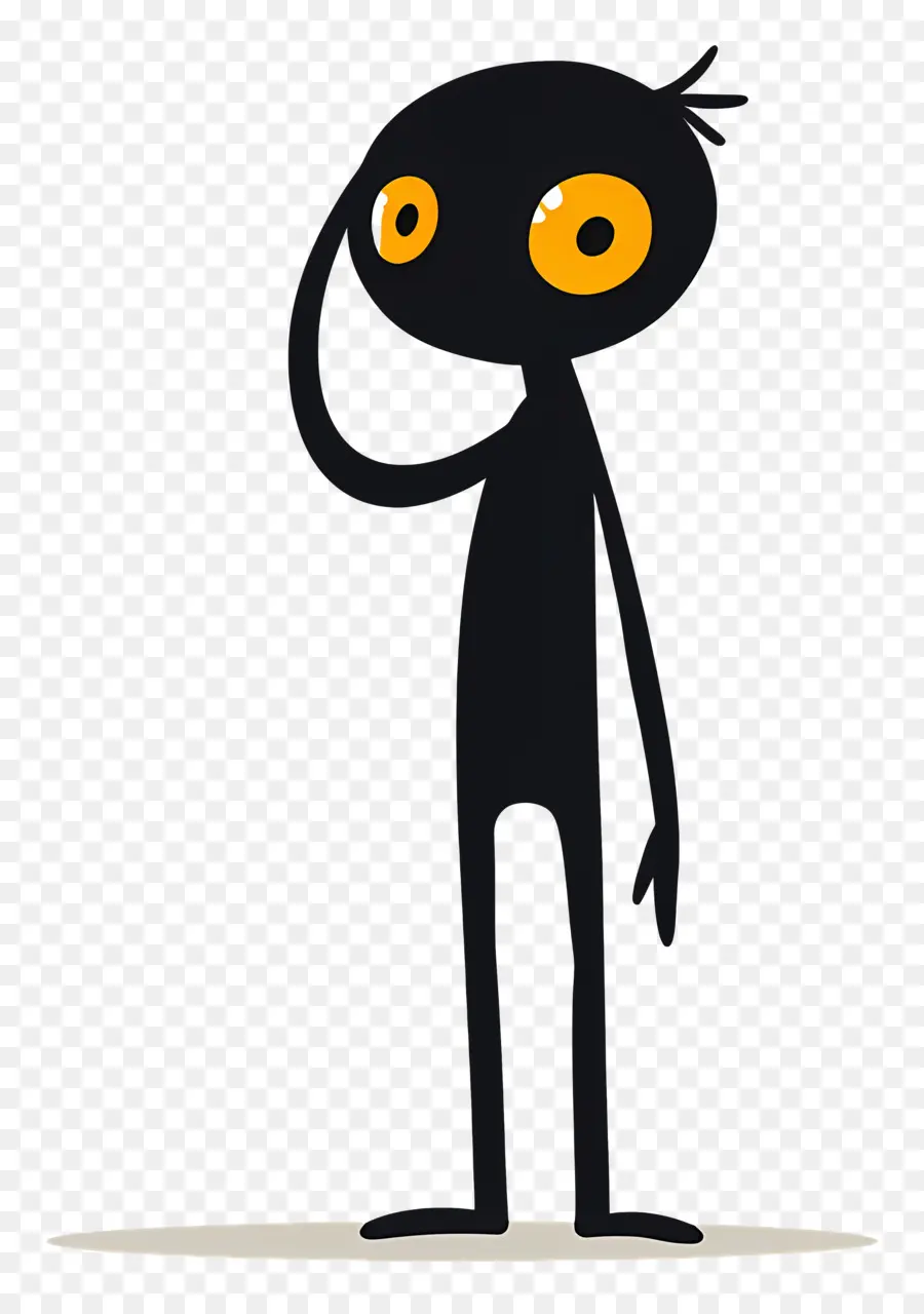 تحية Stickman，شخصية للرسوم المتحركة PNG