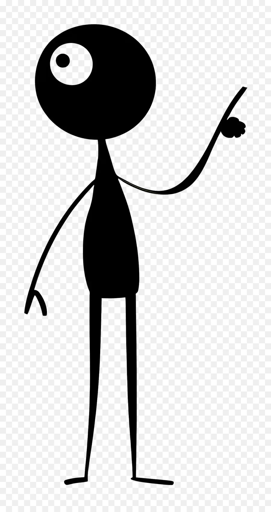 شكل عصا سوداء，Stickman PNG