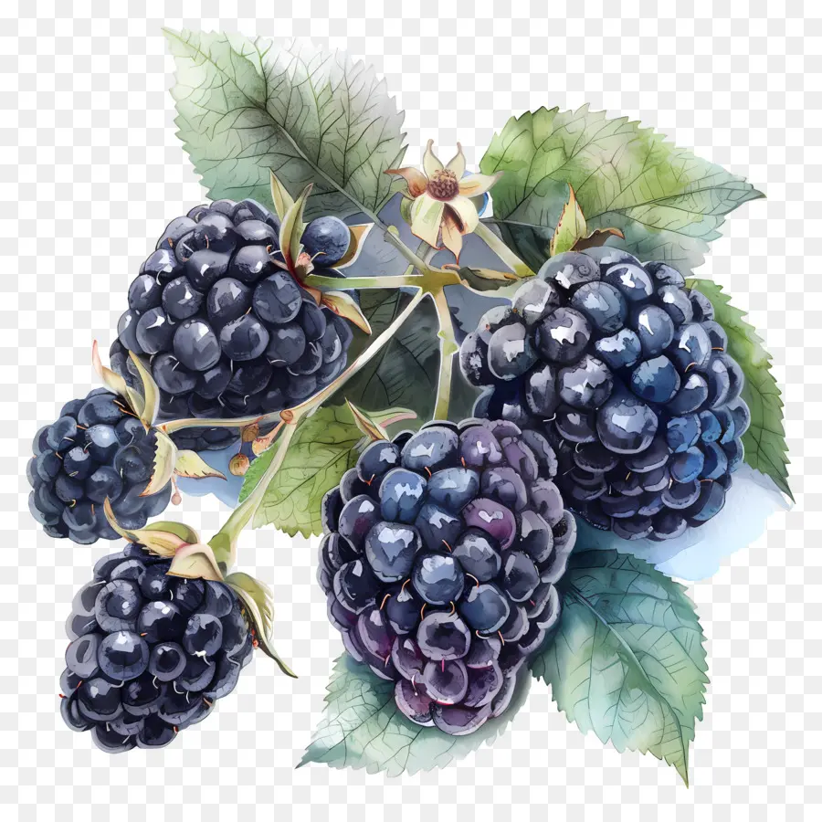 العليق，Blackberry Bush PNG