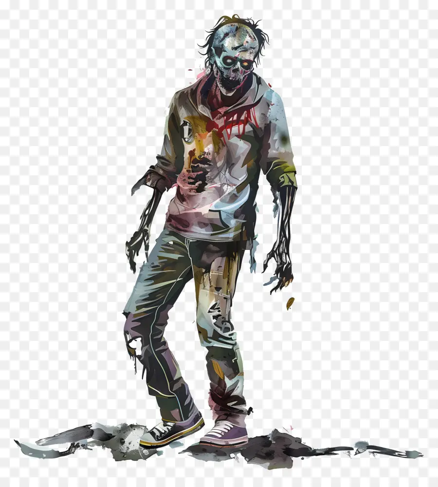 زومبي زاحف，توضيح Zombie PNG