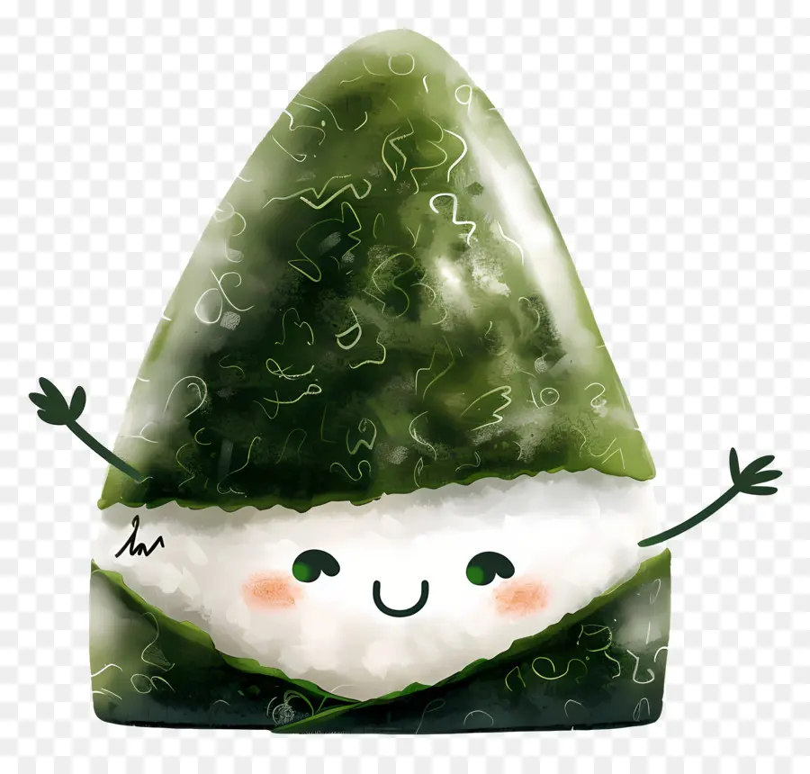 لطيف Onigiri，شخصية للرسوم المتحركة PNG