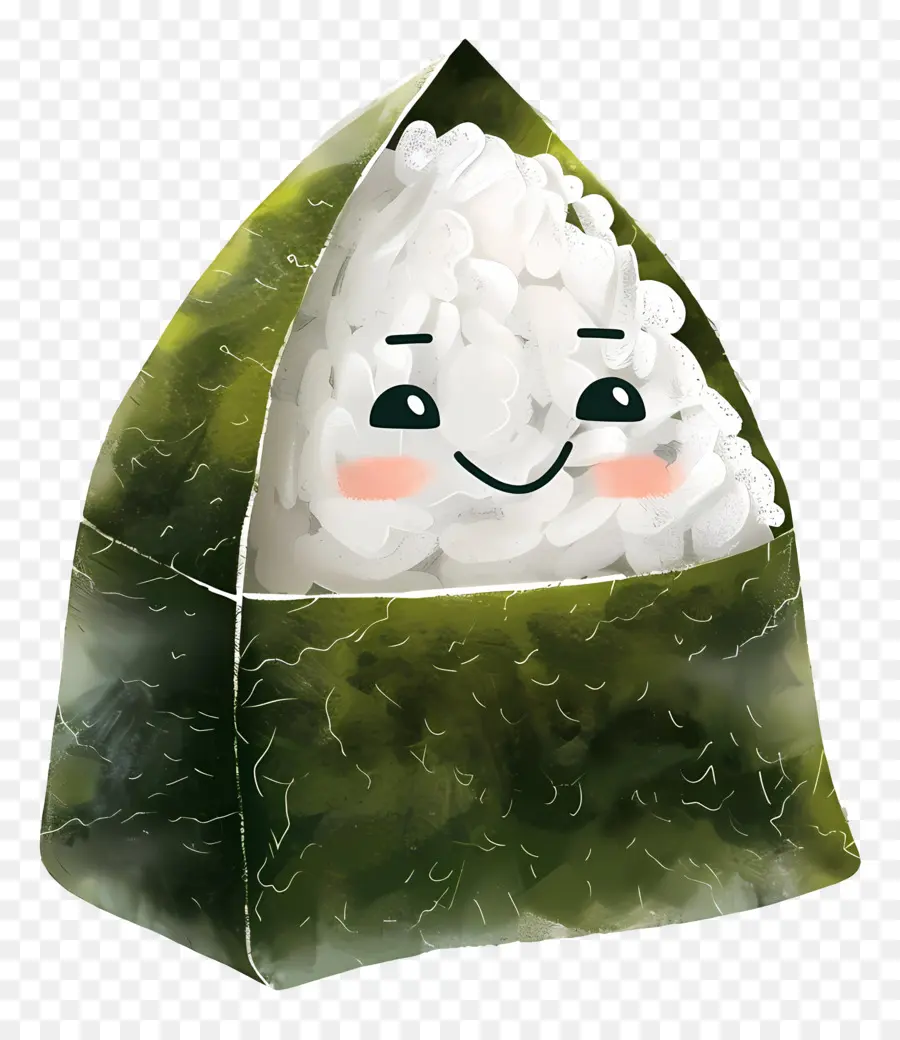 لطيف Onigiri，شخصية مبتسم PNG