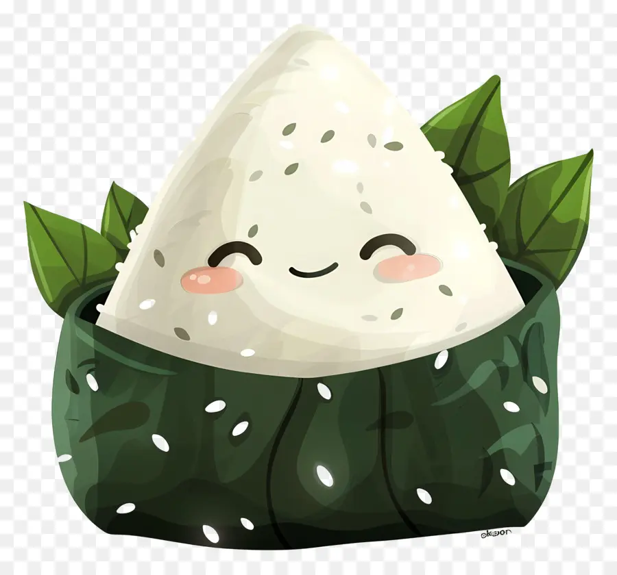 لطيف Onigiri，كاريكاتير الكمثرى PNG