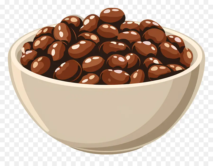 وعاء من الفاصوليا，Chocolatecovered اللوز PNG