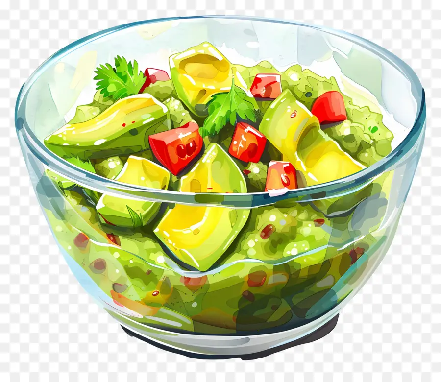 وعاء من Guacamole，حبوبا PNG