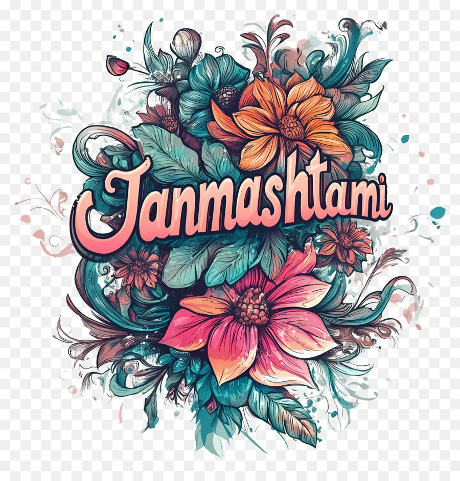 Janmashtami，زهور Janmashtami PNG