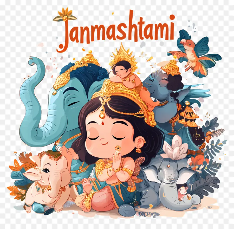 Janmashtami，كريشنا PNG