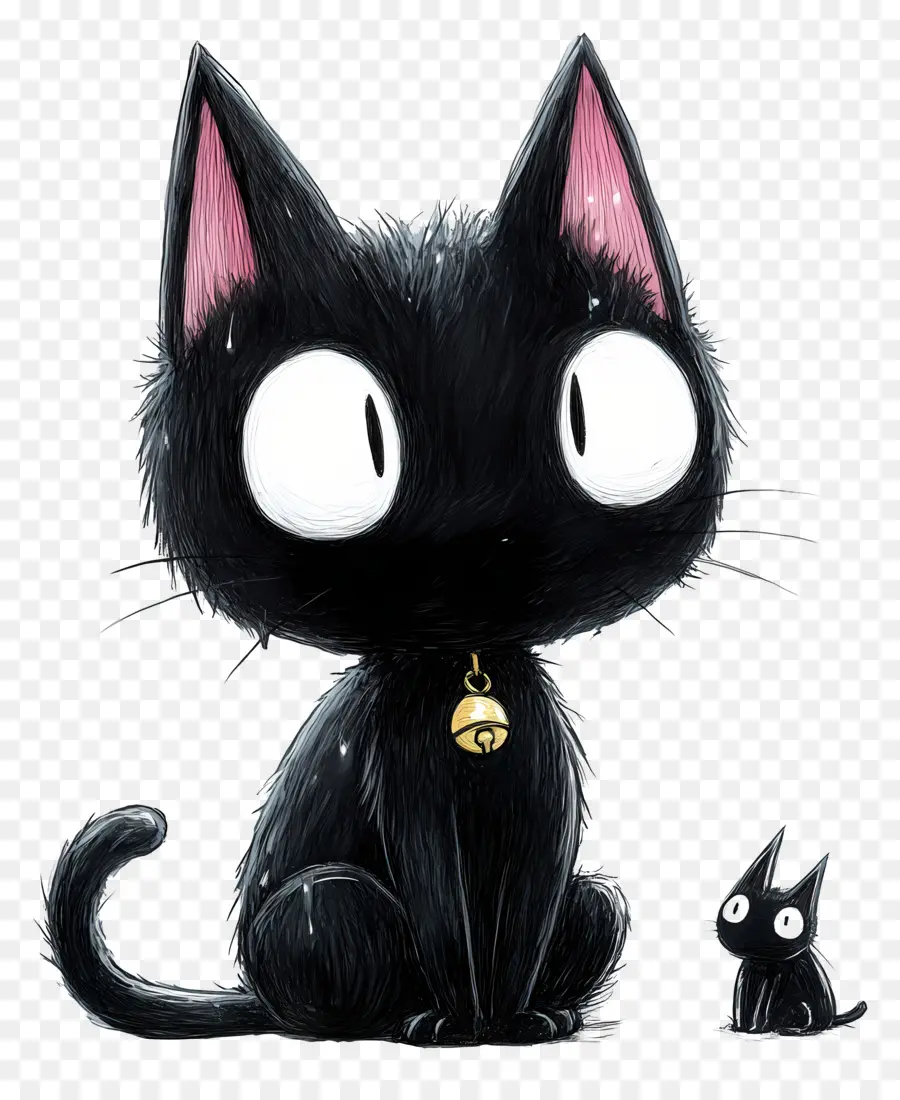 Kuromi，القط الأسود PNG