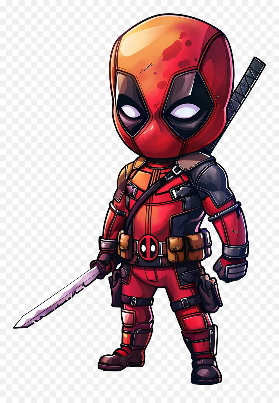 Deadpool，شخصية حمراء PNG