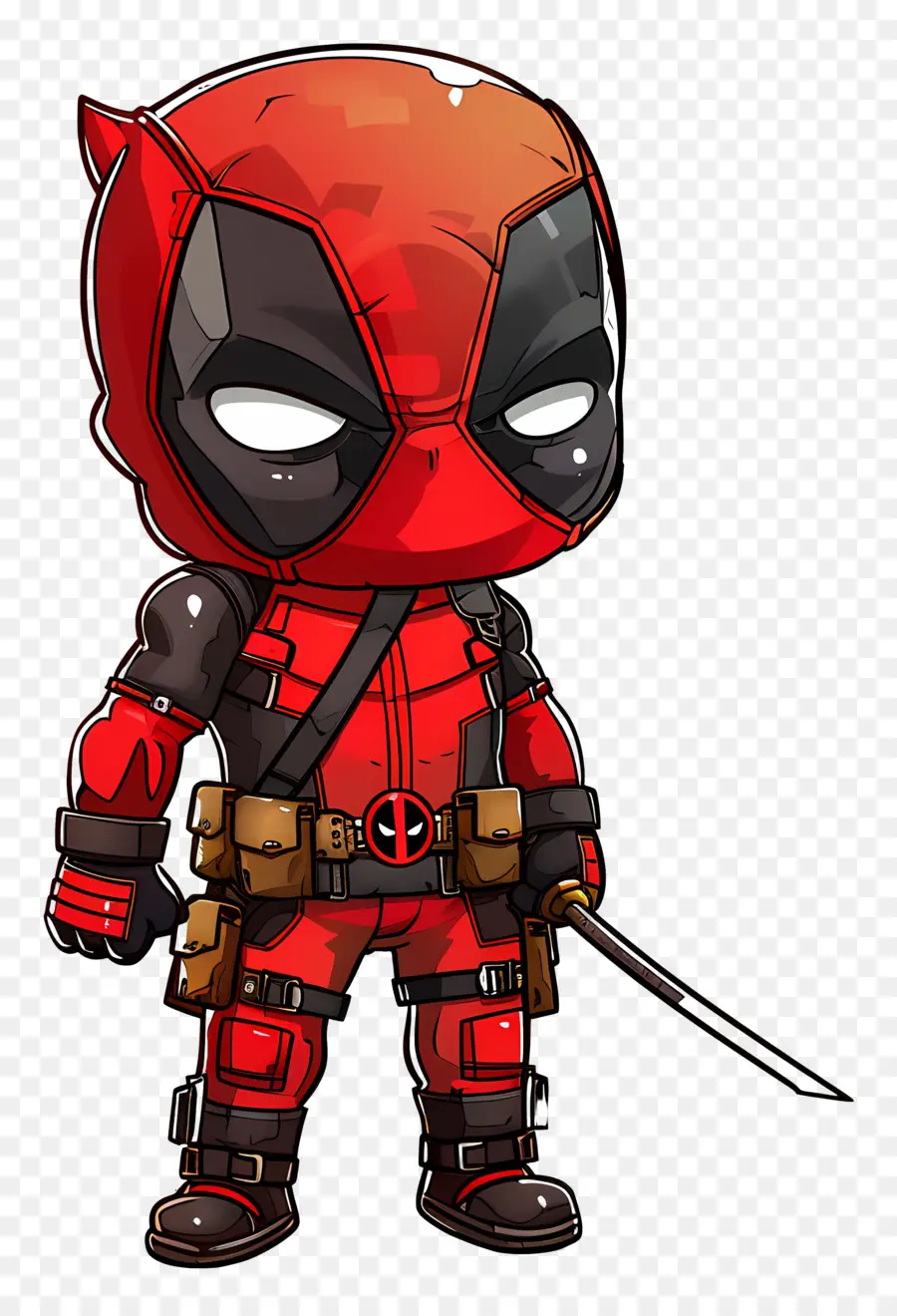 Deadpool，شخصية حمراء PNG