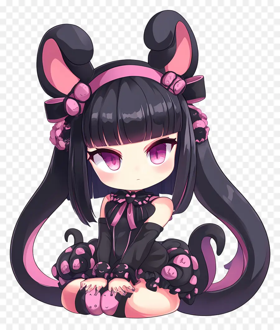 Kuromi，فتاة أنيمي PNG