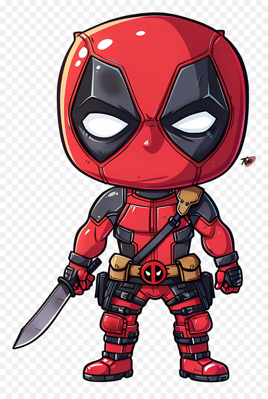 Deadpool，شخصية حمراء PNG