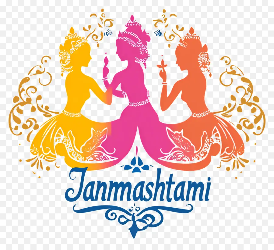 Janmashtami，راقصات Janmashtami PNG