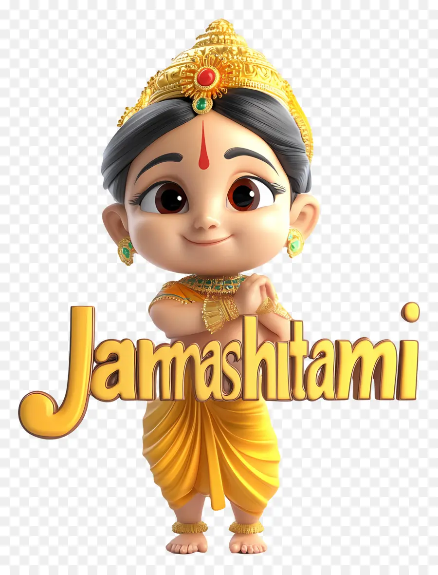 Janmashtami，شخصية للرسوم المتحركة PNG