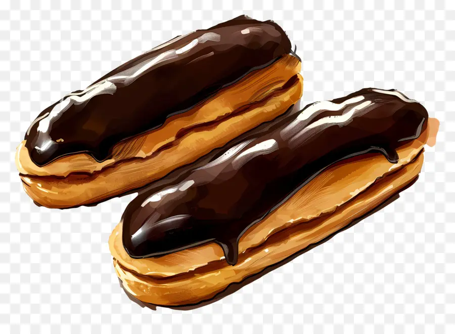 اكلايرس，شوكولاتة Eclairs PNG